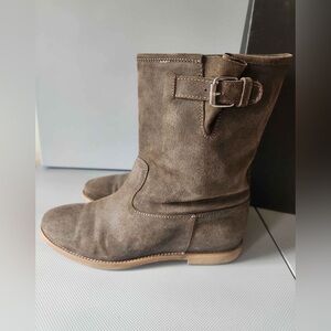 J. Crew Brown-Olive Real Suede Boots